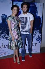 Shraddha Kapoor, Ayushman Khurana at Haider screening in Sunny Super Sound on 30th Sept 2014